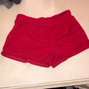 Firehouse size large red shorts girls